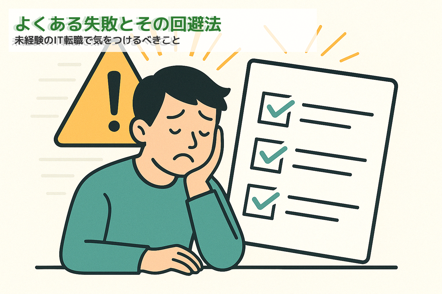 IT転職でよくある失敗とその回避法